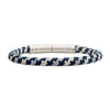 6mm Blue Grey & Beige Nylon Cord Bracelet