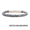 6mm Black & White Nylon Cord Bracelet