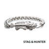Polished Steel Wheat Chain Bracelet