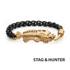 Black IP Wheat Chain Bracelet