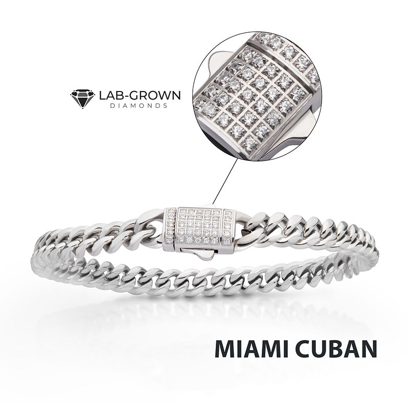 6mm Steel Miami Cuban Chain Bracelet