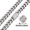 8mm Steel Miami Cuban Chain Necklace