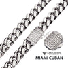 10mm Steel Miami Cuban Chain Necklace