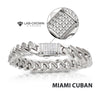 12mm Steel Miami Cuban Chain Bracelet
