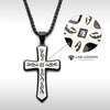 Black IP Tribal Cross Pendant