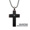 Solid Carbon Cross Pendant