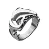 Steel Cutout Design Ring