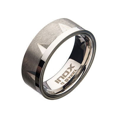Matte Steel Notch Ring