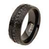 Black IP Hammered Ring