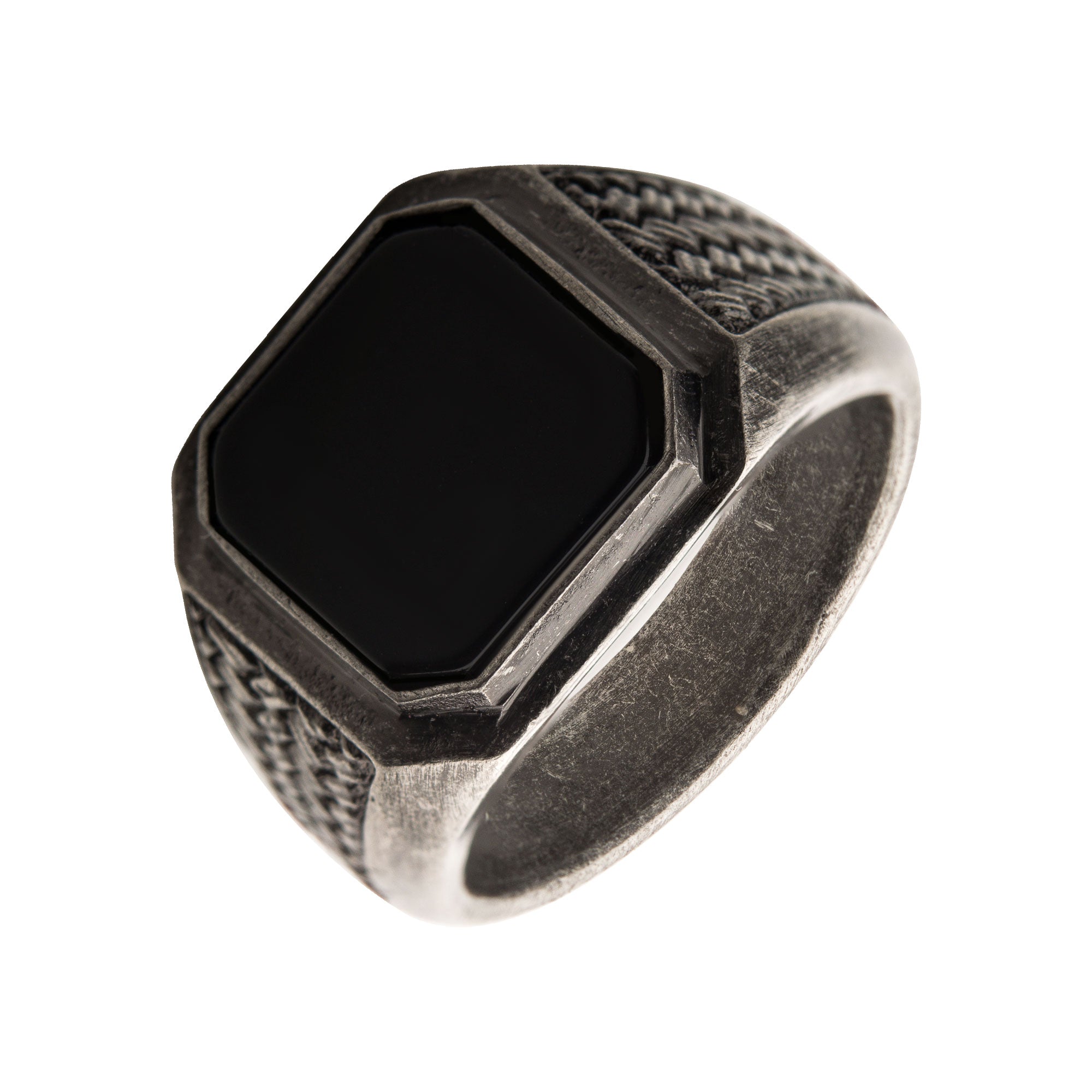 Steel Silver Plated Ring