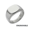 Steel Signet Ring