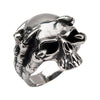 Black Oxidized Skull Ring