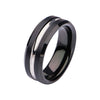 Black IP & Steel Nero Ring