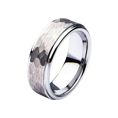 Steel Hammered Ring