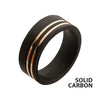 Solid Carbon Comfort Fit Ring
