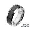 Ridged Edge Carbon Fiber Ring