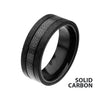 Center Celtic Design Carbon Fiber Ring