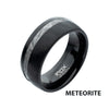 8mm Black IP Comfort Fit Ring