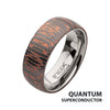 Etched Niobium SuperConductor Titanium Comfort Fit Ring
