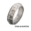 7mm Matte Steel 3D Canyon Pattern Ring