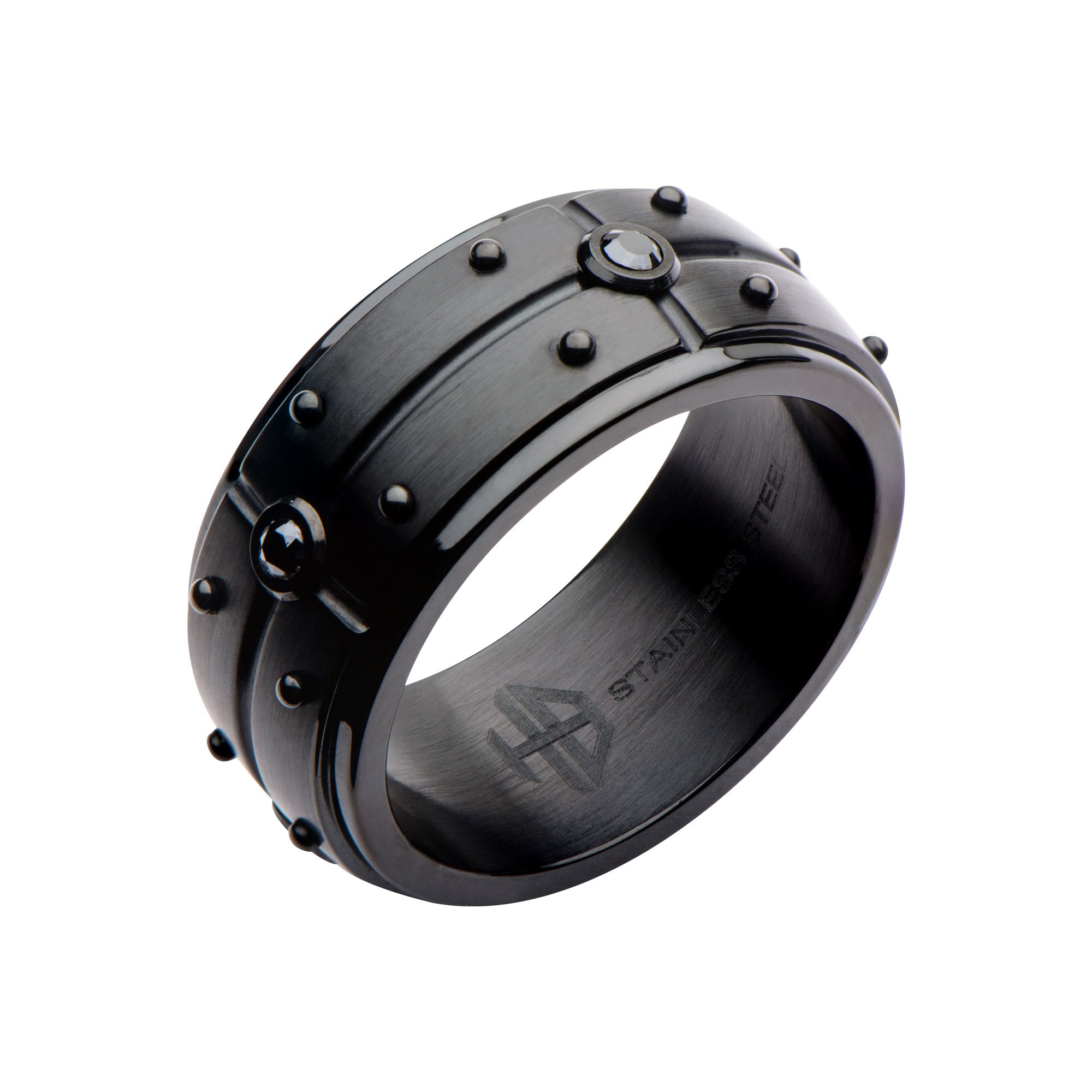 2.5mm Black Diamond Black IP Ring