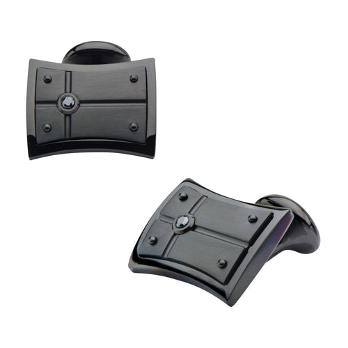 INOX Diamond Cufflink | Carroll's