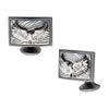 Sandblasted Gun Metal IP Eagle Pattern Cufflinks