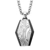 Polished Black IP Frame Dog Tag Pendant