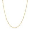 14K Yellow Gold 2mm Moon Chain Necklace