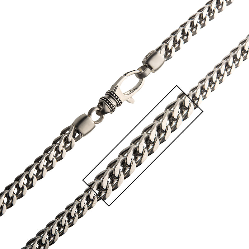 Steel 6mm Franco Chain Necklace