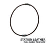 Brown Cowhide Leather Braided Necklace