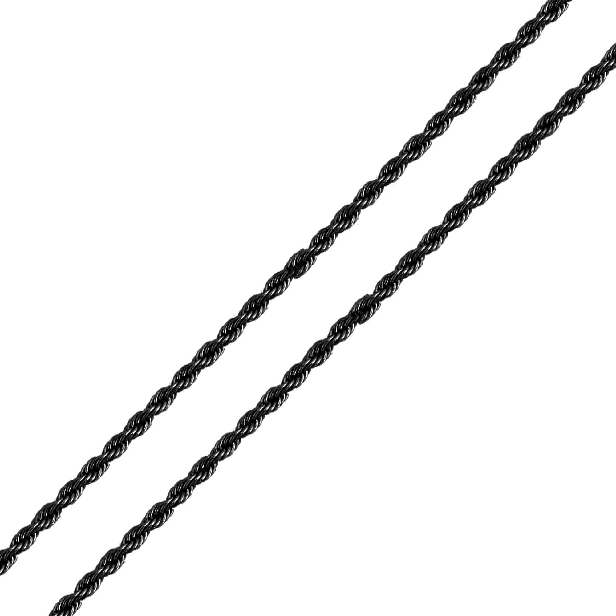 3mm Super Black Rope Chain