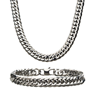 10mm Steel Double Curb Chain Set