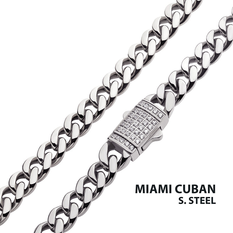 6mm Steel Miami Cuban Chain Necklace