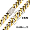 18K Gold IP Steel Miami Cuban Chain Necklace