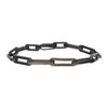 Gun Metal IP Steel Paperclip Link Chain Bracelet