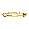 18K Gold IP Steel Paperclip Link Chain Bracelet