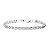5mm Polished Steel Spiga Chain Bracelet