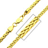 5mm 18K Polished Gold IP Steel Spiga Chain Necklace