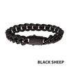 12mm Matte Blackout Miami Cuban Chain Bracelet