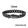 12mm Gun Metal IP Steel Miami Cuban Bracelet