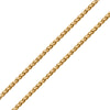 3.4mm Gold IP Round Wheat Chain