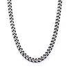 Black IP Diamond Cut Chain Necklace