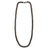 8mm Plated Cappuccino & Black Wheat Chain