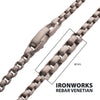 4mm Matte Steel Bold Box Chain Necklace