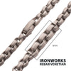 6mm Matte Steel Bold Box Chain Necklace