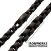 6mm Matte Black IP Steel Bold Box Chain Necklace