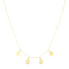14K Yellow Gold Dangling "Love" Necklace
