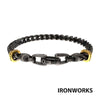 Steel Chevron Franco Chain Bracelet