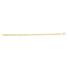 10K Yellow Gold 4.3mm Silk Rope Chain Necklace